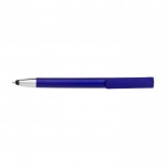 Bolígrafo metalizado táctil con soporte para móvil tinta azul color azul primera vista