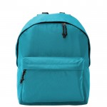 Mochila de poliéster 900D multiusos con compartimento principal color turquesa segunda vista