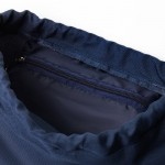Mochila de cuerdas estilo deportiva de poliéster 150 g/m2 color azul marino vista detalle 2