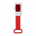 Luz LED para la bicicleta con correa de silicona para sujeción color rojo tercera vista