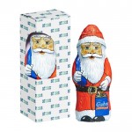 Chocolate en forma de Papá Noel con caja individual Navideña color blanco vista principal
