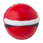 Pelota antiestrés publicitaria con el diseño de Papá Noel Santa color rojo tercera vista