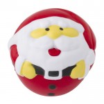 Pelota antiestrés publicitaria con el diseño de Papá Noel Santa color rojo cuarta vista