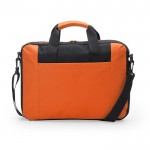 Portadocumentos acolchado de poliéster ideal para portátil color naranja segunda vista