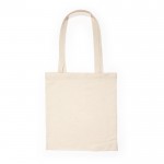 Bolsa de la compra de algodón con asas largas 105 g/m2 color natural primera vista de uso