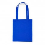Bolsa de tejido algodón con asa larga en diversos colores color azul real segunda vista