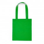 Bolsa de tejido algodón con asa larga en diversos colores color verde segunda vista