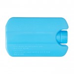 Acumulador de frío reutilizable con gel de enfriamiento color azul claro tercera vista