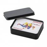 Estuche de metal para personalizar con 52 naipes de juego primera vista