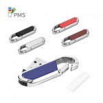 USB metálicos con mosquetón personalizados