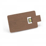 Tarjetas usb de madera personalizada color caoba