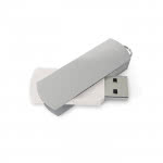 Usb giratorio de acabado rectangular color blanco