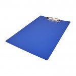 Portapapeles de plástico con clip metálico para hojas A4 color azul cuarta vista