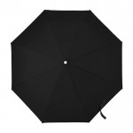 Paraguas plegable automático con funda color negro segunda vista