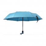 Paraguas plegable automático con funda color azul claro primera vista