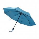 Paraguas plegable automático con funda color azul claro sexta vista