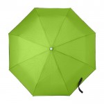 Paraguas plegable automático con funda color verde claro primera vista