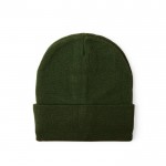 Gorro elástico de punto con dobladillo para personalizar color verde primera vista
