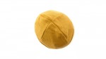 Gorro elástico de punto con dobladillo para personalizar color amarillo tercera vista