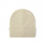 Gorro elástico de punto con dobladillo para personalizar color natural primera vista