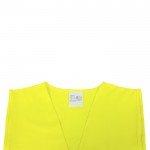 Chaleco reflectante de alta visibilidad homologado para adultos color amarillo quinta vista