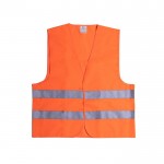 Chaleco reflectante de alta visibilidad homologado para adultos color naranja primera vista