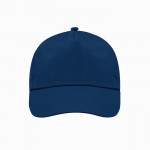 Gorra de algodón de 5 paneles con cierre de velcro en varios colores tercera vista