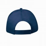 Gorra de algodón de 5 paneles con cierre de velcro en varios colores cuarta vista