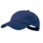 Gorra de algodón de 5 paneles con cierre de velcro en varios colores color azul marino primera vista