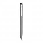 Atractivo bolígrafo de aluminio con puntero color titanio