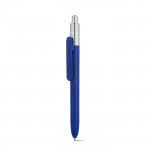 Bolígrafos de color con punta cromada color azul