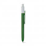 Bolígrafos de color con punta cromada color verde