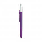 Bolígrafos de color con punta cromada color violeta