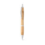 Bolígrafo de bambú con logo