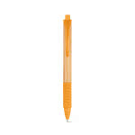 Bolígrafo de bambú personalizado color naranja