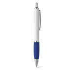 Bolígrafo de cuerpo blanco con detalle a color color azul
