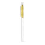 Bolígrafo con tapón transparente y color color amarillo