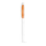 Bolígrafo con tapón transparente y color color naranja