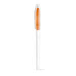 Bolígrafo con tapón transparente y color color naranja