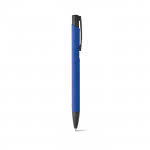 Bolígrafo de aluminio con cuerpo de color color azul real