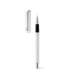 Bolígrafo roller clásico para clientes color blanco