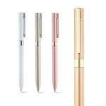 Unos bolígrafos con mucho glamour color champán cuarta vista con logo