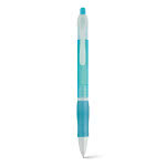 Bolígrafo de plástico publicitario azul cielo