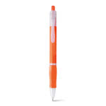 Bolígrafo plástico serigrafiado naranja