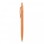 Bolígrafos ecológicos de paja de trigo color naranja