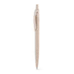 Bolígrafos ecológicos de paja de trigo color madera clara