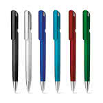 Bolígrafos de empresa para regalo color azul claro vista colores