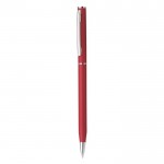 Colorido bolígrafo promocional de aluminio color rojo
