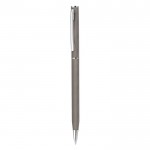 Colorido bolígrafo promocional de aluminio color gris