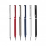 Colorido bolígrafo promocional de aluminio color set